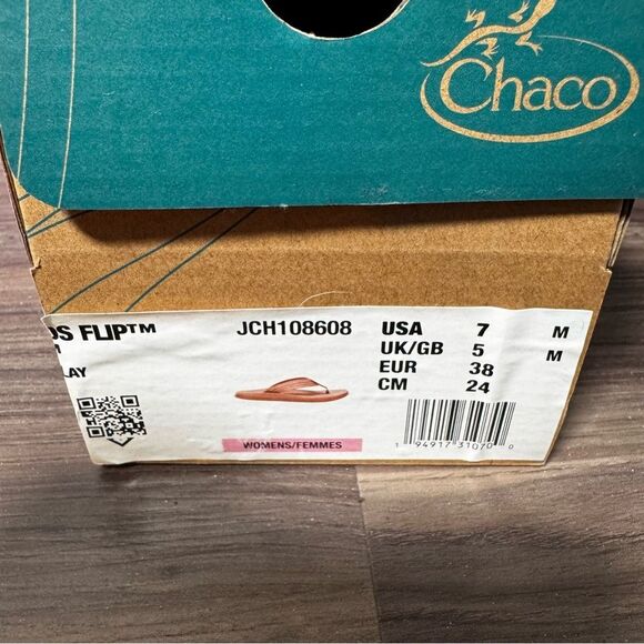 New! Chaco Womens Chillos Flip Sadie Clay Slip On Brown Thong Sandals Sz 7 NIB - Picture 4 of 7